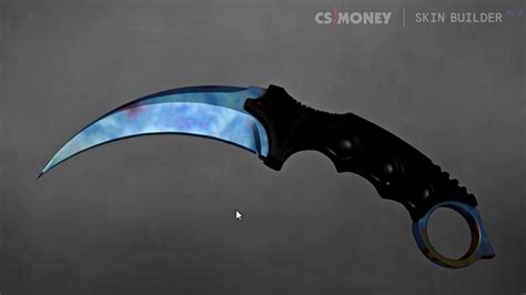 Blue gem karambit - Karambit: give weapon_knife_karambit;mp_drop_knife_enable 1;ent_fire weapon_knife addoutput “classname weapon_knifegg: ... This way, you can try out the most unique, exclusive, and best weapon skins in CSGO, such as the Blue Gem (Case Hardened Karambit) or the Dragon Lore AWP, all in factory-new conditions. Final Thoughts.
